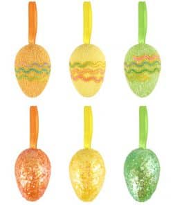 Glitter Hanging Easter Eggs