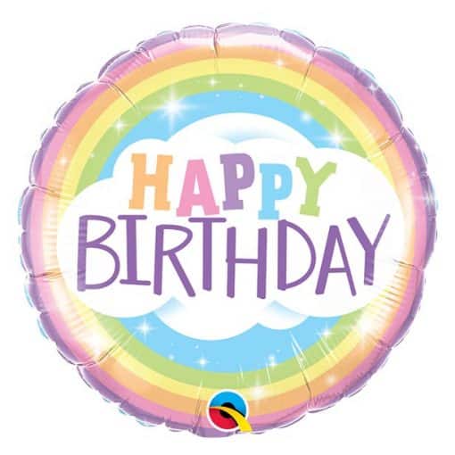 Happy Birthday Rainbow Balloon