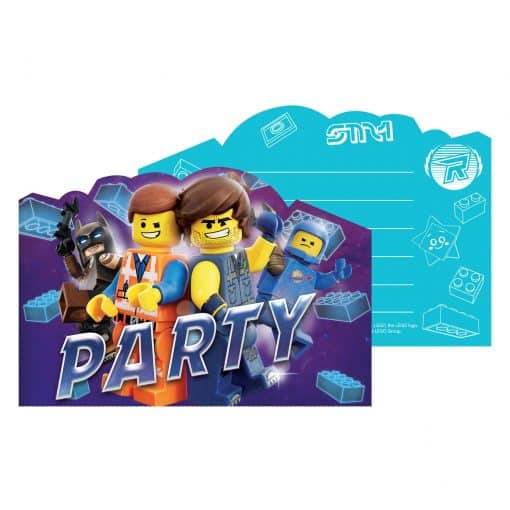 Lego Movie 2 Party Postcard Invitation