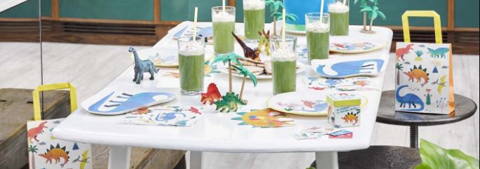 Little Dino Party Decorations, Dinosaur party for younger children, talking tables dino range Next Day Delivery
