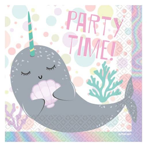 Narwhal Party Paper Napkins