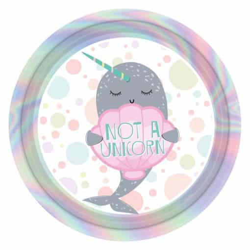 Narwhal Party Paper Plates