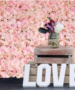 Pink Hydrangea Flower Wall