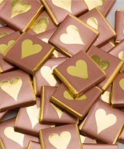 Rose Gold Heart Chocolate Neapolitans