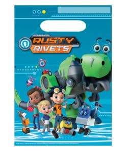 Rusty Rivets Party Plastic Loot Bags