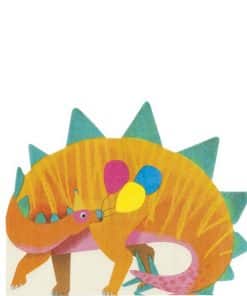 Little Dino Party Shaped Lunch Napkins