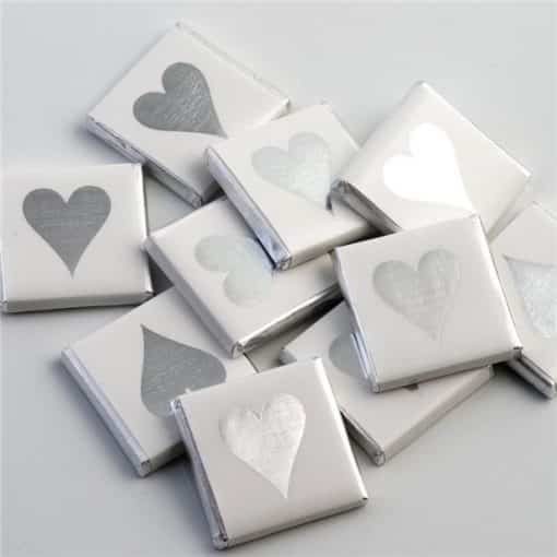 Silver Heart Chocolate Neapolitans