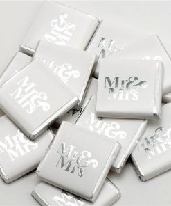 Silver Mr & Mrs Chocolate Neapolitans