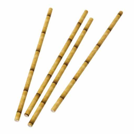 Bamboo Printed Paper Straws