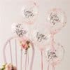 Floral Hen Party Team Bride Confetti Balloons