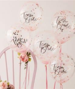 Floral Hen Party Team Bride Confetti Balloons