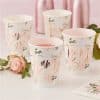 Floral Hen Party 'Team Bride' Paper Cups