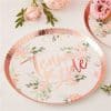 Floral Hen Party 'Team Bride' Plates