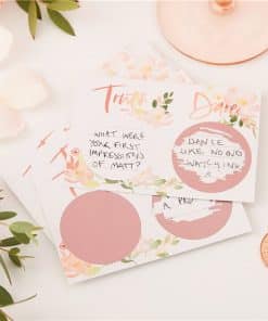 Floral Hen Party Truth Or Dare Scratch Game