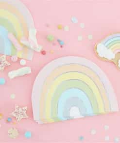 Iridescent Rainbow Paper Napkins