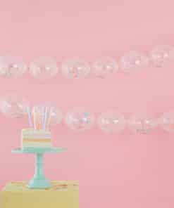 Pastel Confetti Linking Balloons