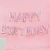 Pastel Pink 'Happy Birthday' Balloon Bunting