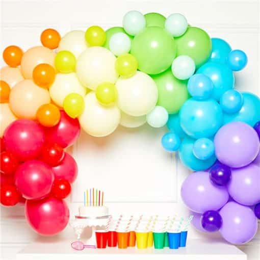 Rainbow Balloon Arch Garland Decoration