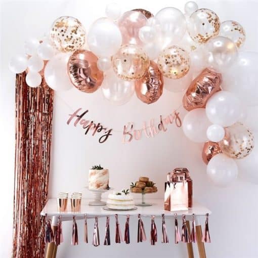 Rose Gold Balloon Arch