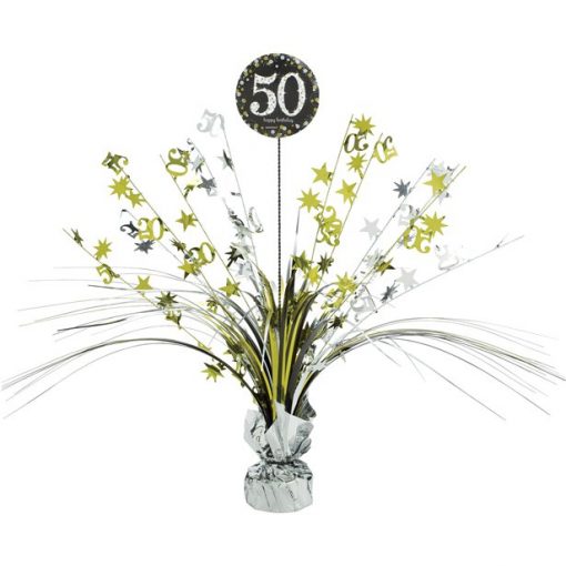 Sparkling Celebration Age 50 Table Centrepiece