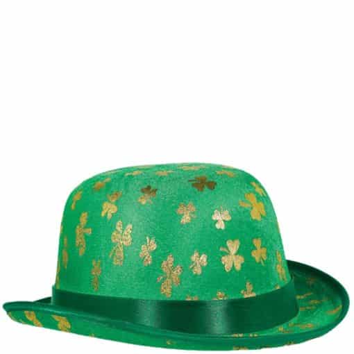 St Patrick's Shamrock Derby Hat