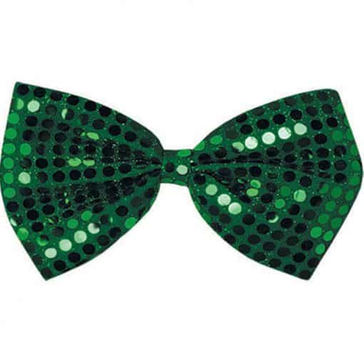St Patrick’s Day Green Sequin Bow Tie