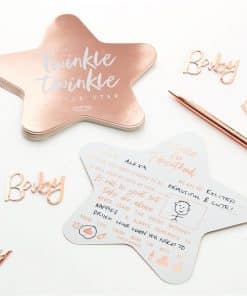 Twinkle Twinkle Rose Gold Advice Cards