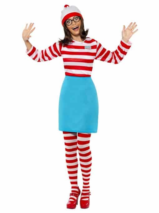 Where's Wally Wenda Adult Costume