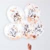 Twinkle Twinkle Oh Baby Rose Gold Confetti Balloons