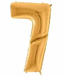 Gold Number 7 Foil Balloon