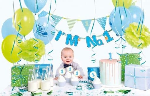 1st Birthday Blue Party Decorating Pack