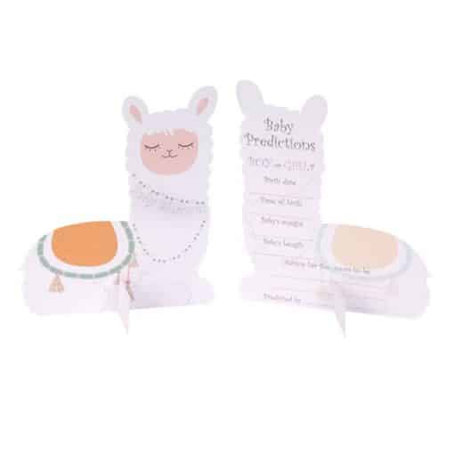 Llama Love Baby Prediction Cards