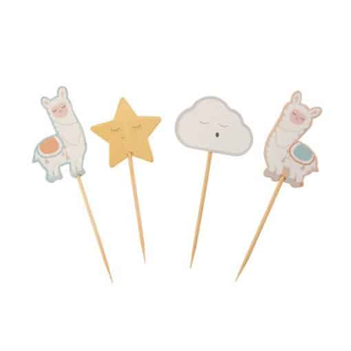 Llama Love Cake Picks