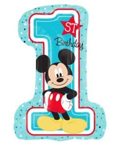 Mickey Mouse 1st Birthday SuperShape Balloon