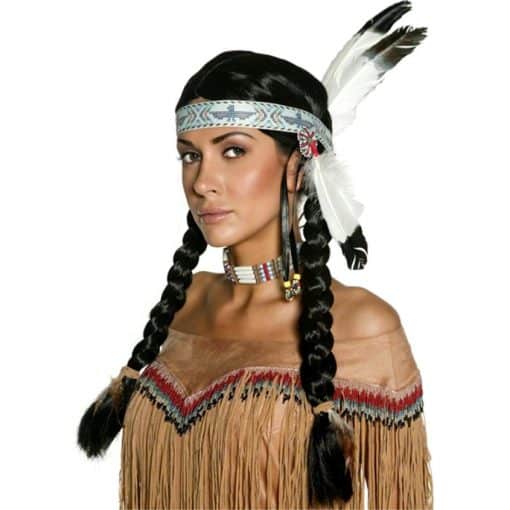 Native Indian Black Wig