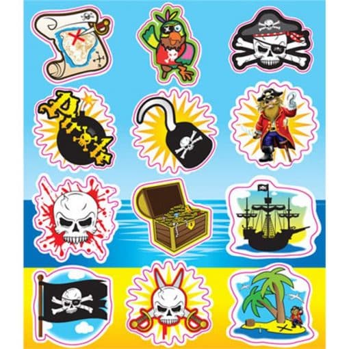 Pirates Stickers Sheet