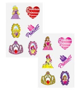 Princess Tattoo Sheet