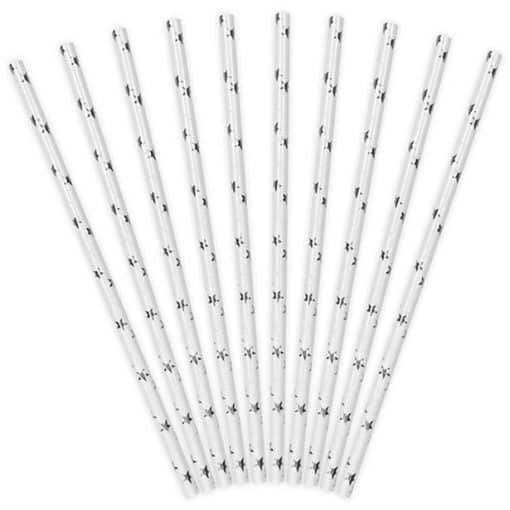 Silver Star Paper Straws