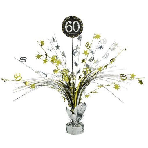 Sparkling Celebration Age 60 Table Centrepiece