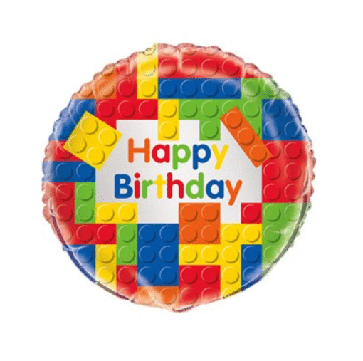 Birthday Blocks Lego Party Balloon