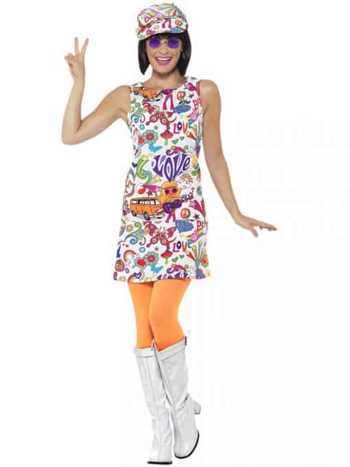 60s Groovy Chick Adult Costume