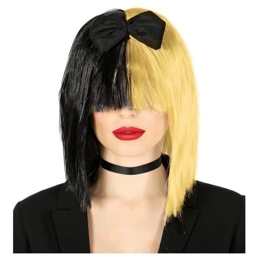 Black & Blonde Pop Star Wig