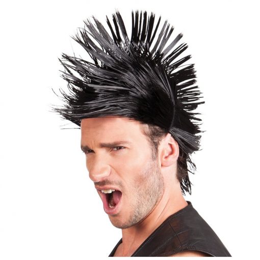 Black Spiky Punk Wig