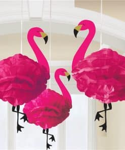 Fluffy Flamingo Hanging Decorations