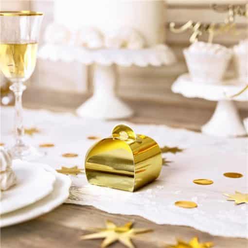 Gold Favour Boxes