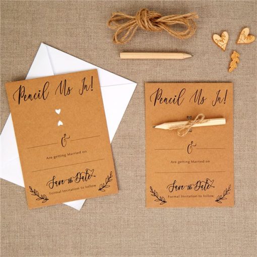 Hearts & Krafts Wedding Save The Date Cards