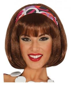 Short Brown 60's Wig