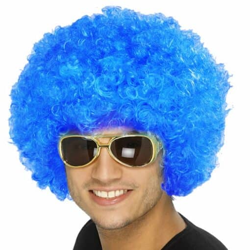 Blue Afro Wig