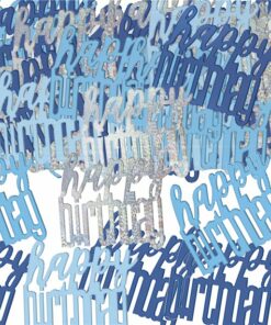 Blue Birthday Glitz Confetti