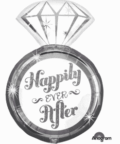 Happily Ever After Ring Supershape Balloon